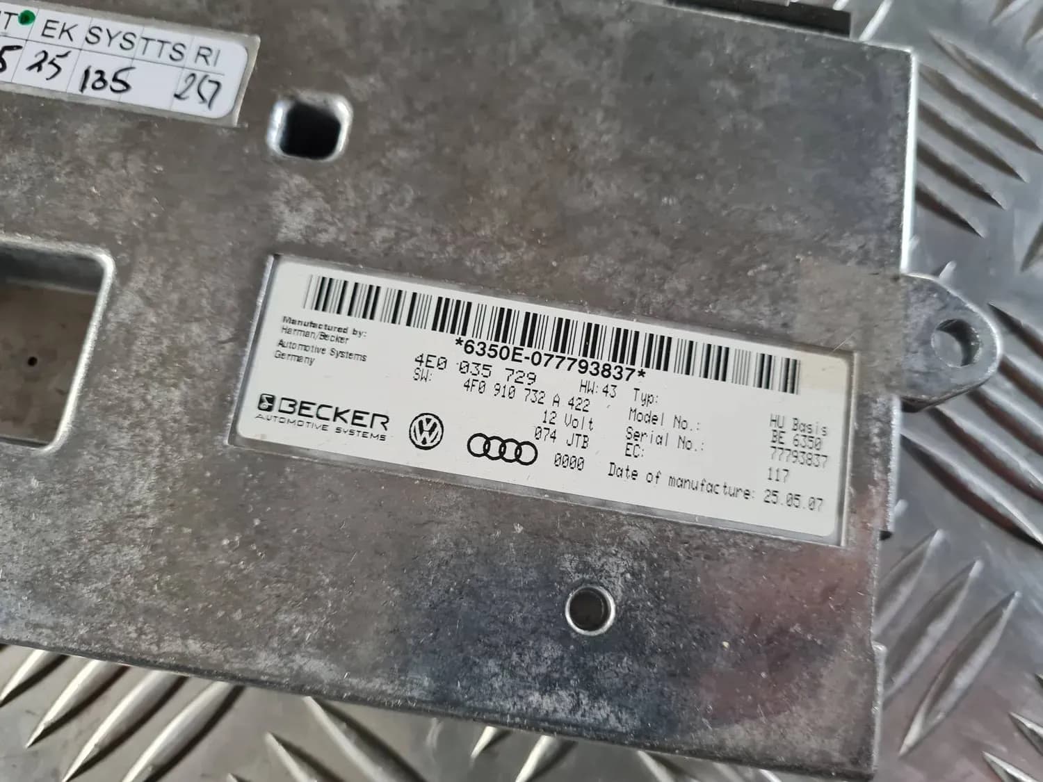 Kontrollenhet för multimedia AUDI A6 2008 - foto 3