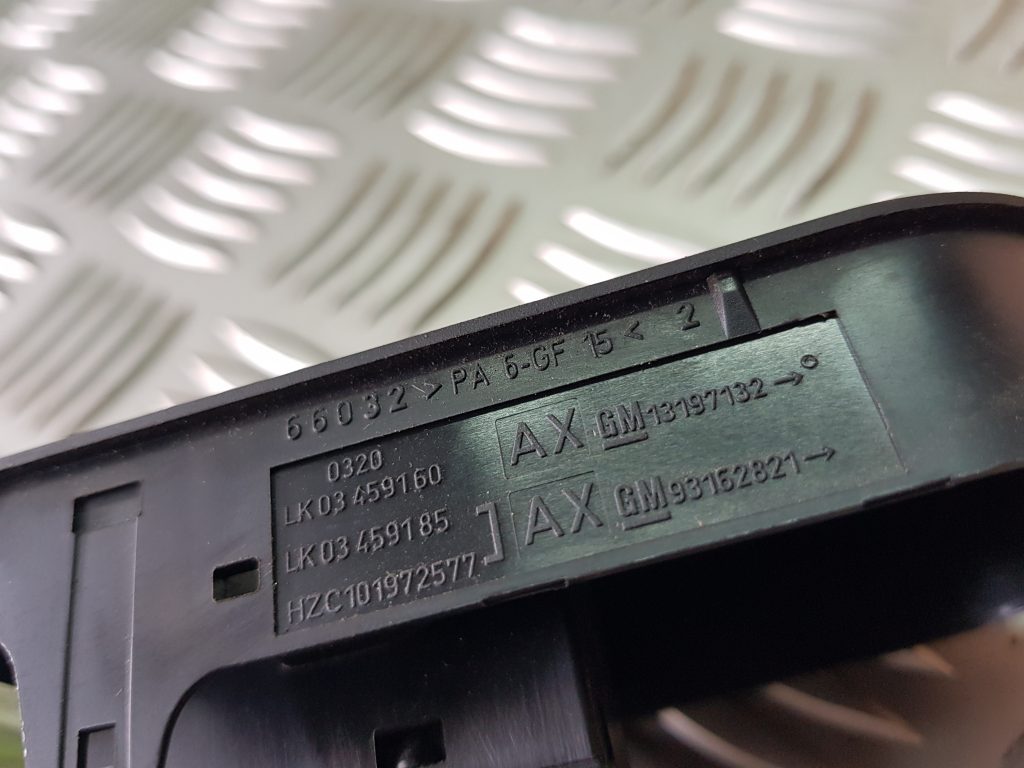 Stikla pacelšanas poga priekš OPEL ASTRA H 2005 GREEN