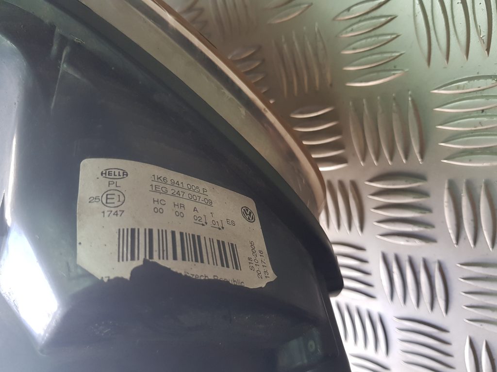 Priekšējais kreisais lukturis priekš VW GOLF 5 2006 2 Priekšējais kreisais lukturis priekš VW GOLF 5 2006