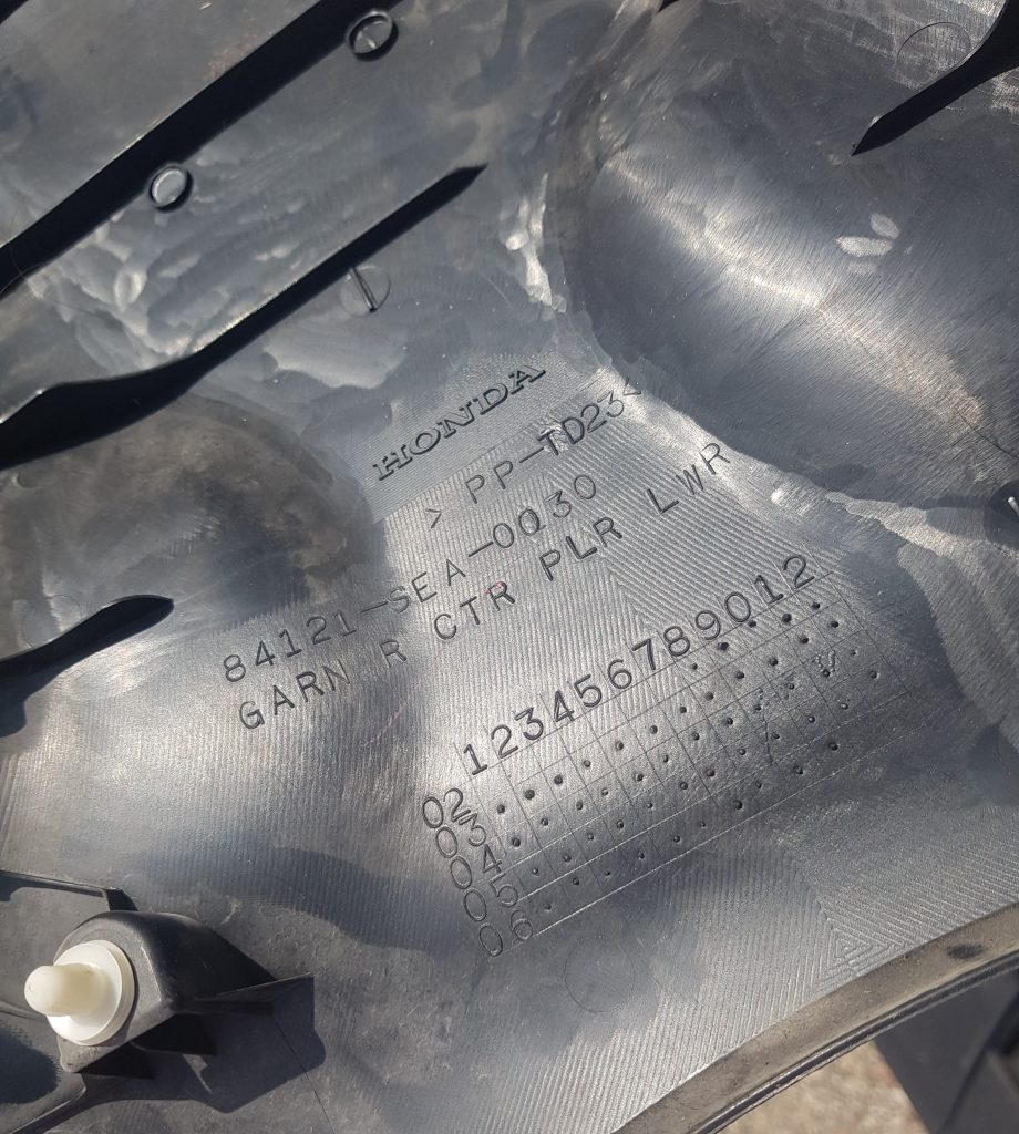 Vidējas salona statnes apdare priekš HONDA ACCORD 2007 YR565P 2 Vidējas salona statnes apdare priekš HONDA ACCORD 2007 YR565P