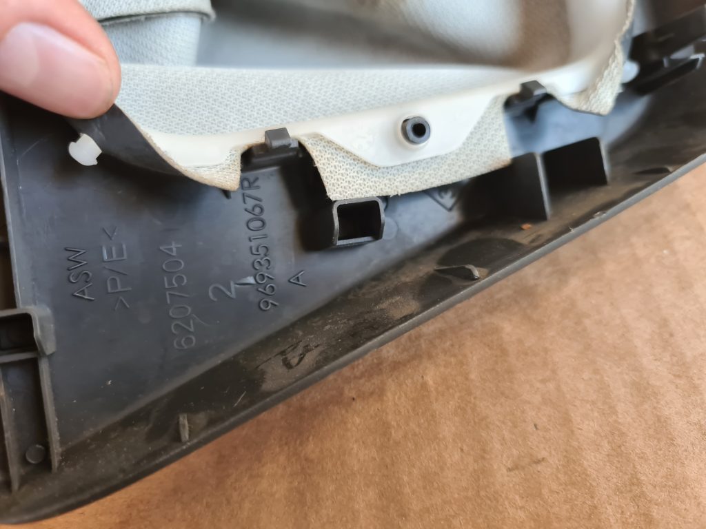 Pārnesumu pārslēgšanas kloķa auduma pārvalks priekš DACIA LODGY 2014