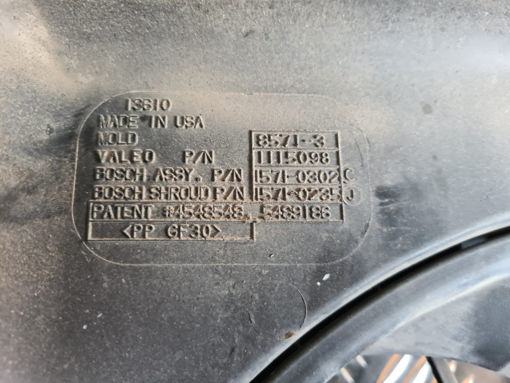 Dzesēšanas radiatora ventilators priekš CHRYSLER SEBRING 2006