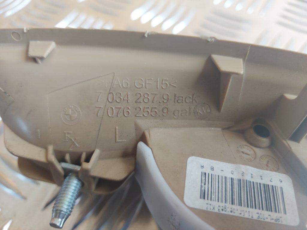 Salona durvju rokturis, priekšējais kreisais priekš BMW 525 E60 2006 OLIVE 2 Salona durvju rokturis, priekšējais kreisais priekš BMW 525 E60 2006 OLIVE