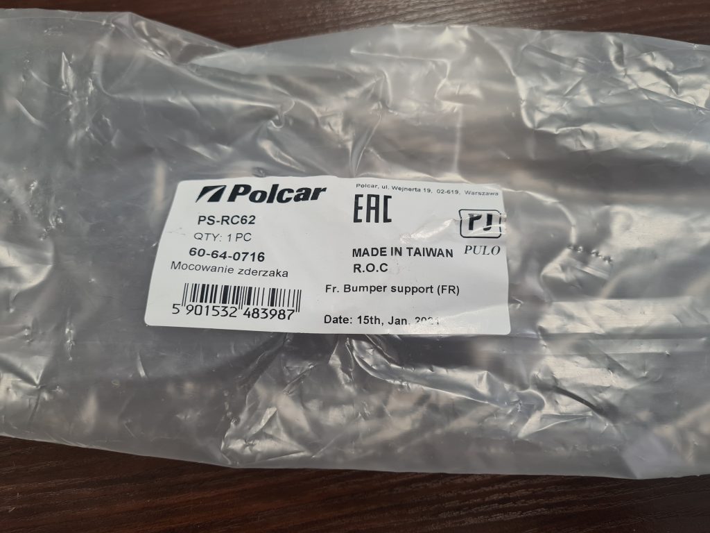 Priekšējā spārna un bufera stiprinājums priekš Renault Clio 2009-2012 2 Priekšējā spārna un bufera stiprinājums priekš Renault Clio 2009-2012