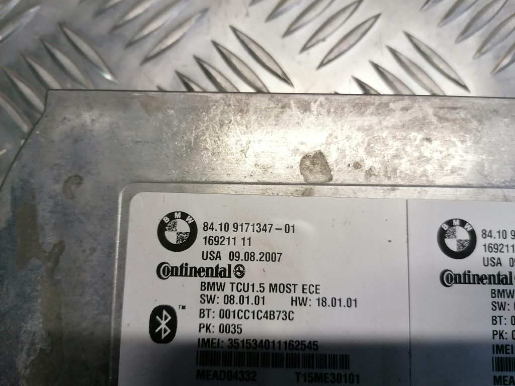 Bluetooth vadības bloks priekš BMW 330D E91 2008 TOURING 2 Bluetooth vadības bloks priekš BMW 330D E91 2008 TOURING