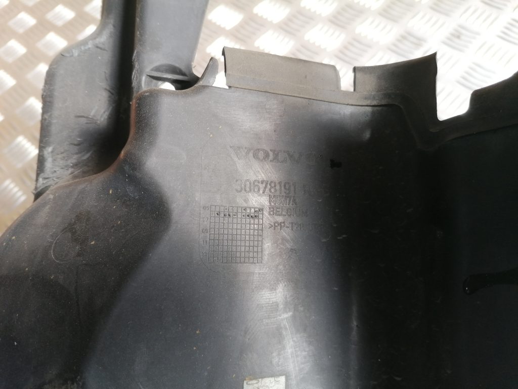 Ieplūdes gaisa deflektors, pa labi priekš VOLVO S80 2007 GREY