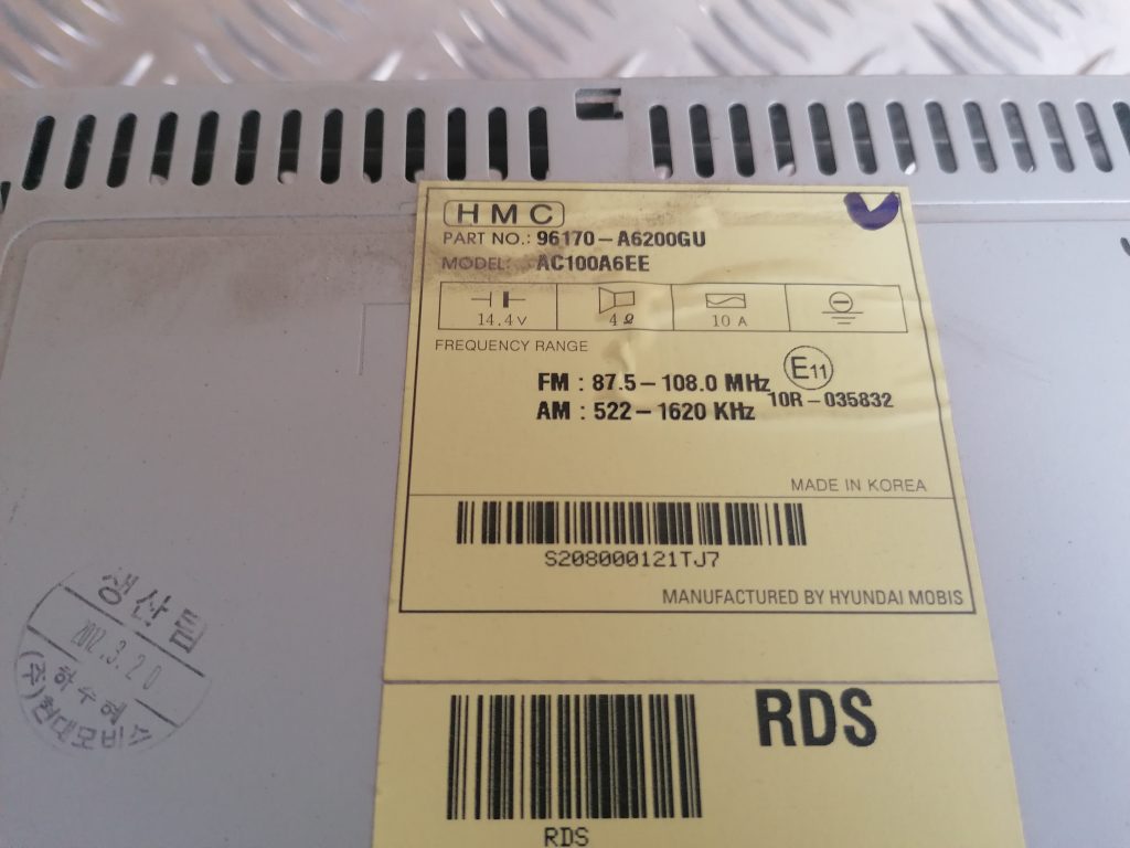 CD/DVD/Navigācijas bloks priekš HYUNDAI I30 2012