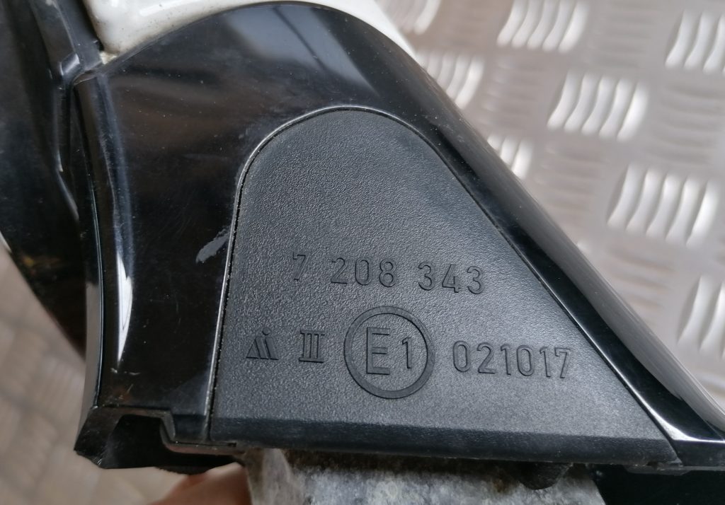 Ārējais spogulis, pa labi priekš BMW 1 E87 2009 WHITE