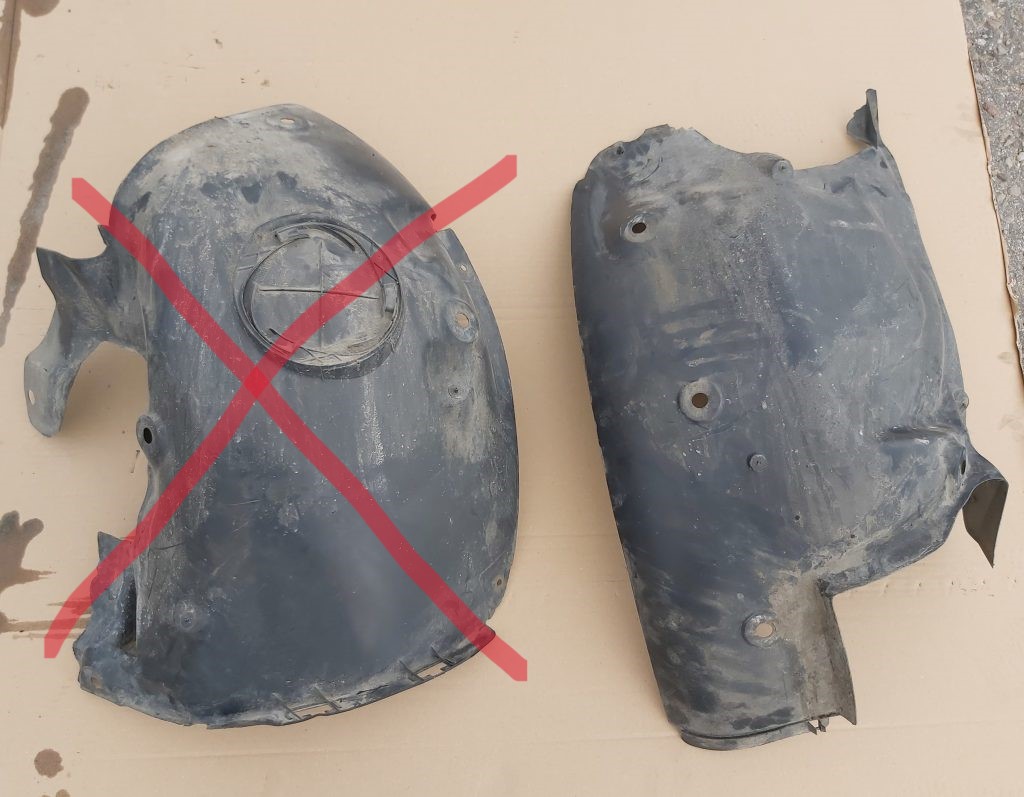 Priekšējais kreisais paspārns priekš RENAULT MEGANE 2004