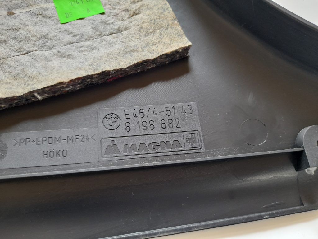 Vidējas salona statnes apdare priekš BMW 320D E46 2004 TOURING 3 Vidējas salona statnes apdare priekš BMW 320D E46 2004 TOURING