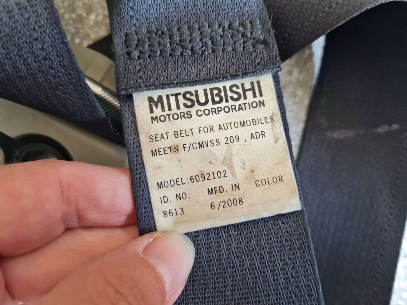 Priekšējā labā drošības josta priekš CITROEN C-CROSSER 2009