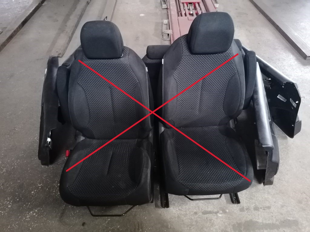 Sēdekļu komplekts priekš CITROEN PICASSO 2007