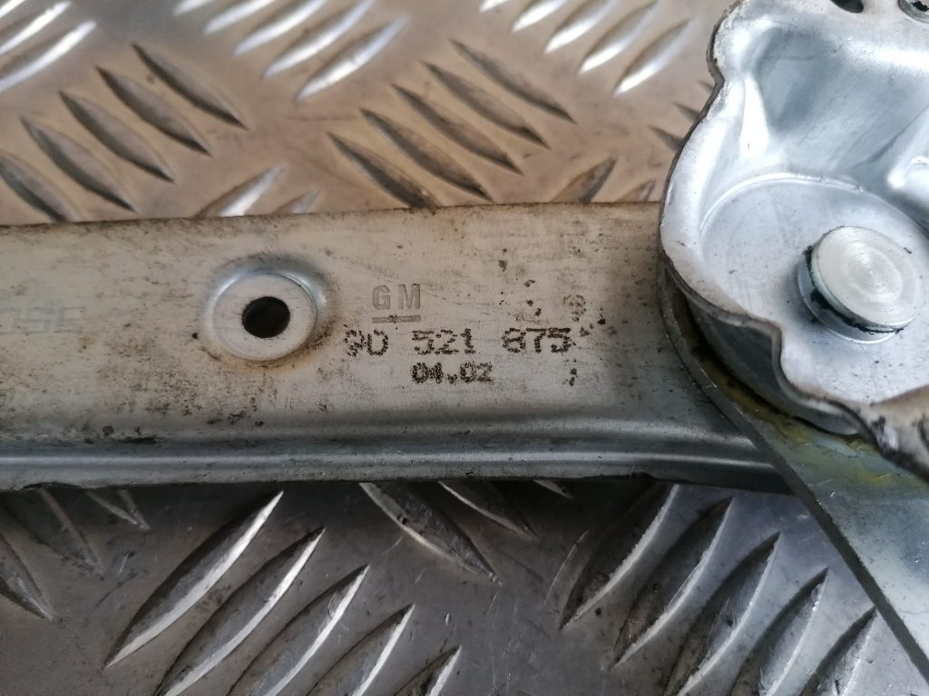 Stikla pacelšanas mehānisms priekšējais labais priekš OPEL ASTRA 2002