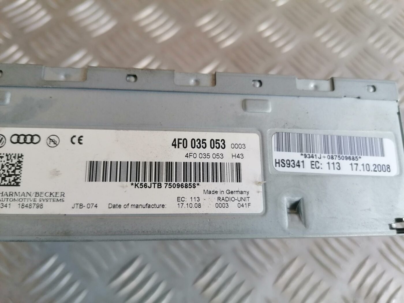 CD/DVD/Navigācijas bloks priekš AUDI A6 2008 4 CD/DVD/Navigācijas bloks priekš AUDI A6 2008