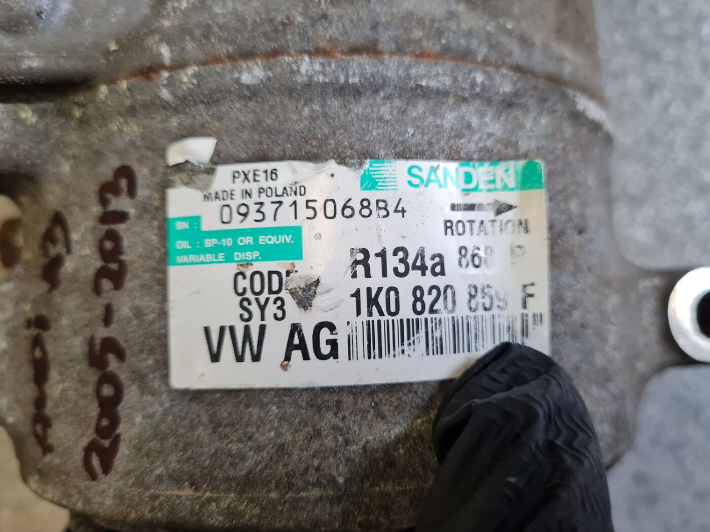 Gaisa kondicioniera kompresors priekš AUDI A3 2005-2013 1K0820859F