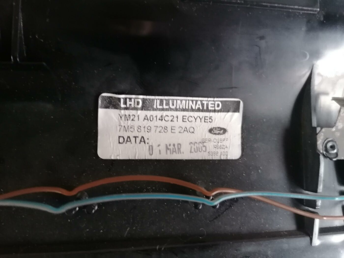 Mērinstrumentu paneļa gaisa vads, centrā priekš FORD GALAXY 2005 5 Mērinstrumentu paneļa gaisa vads, centrā priekš FORD GALAXY 2005