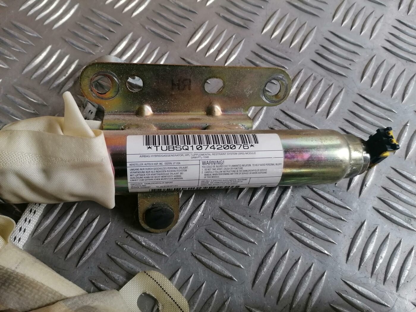 Griestu drošības spilvens, pa labi priekš CHRYSLER SEBRING 2006 2 Griestu drošības spilvens, pa labi priekš CHRYSLER SEBRING 2006