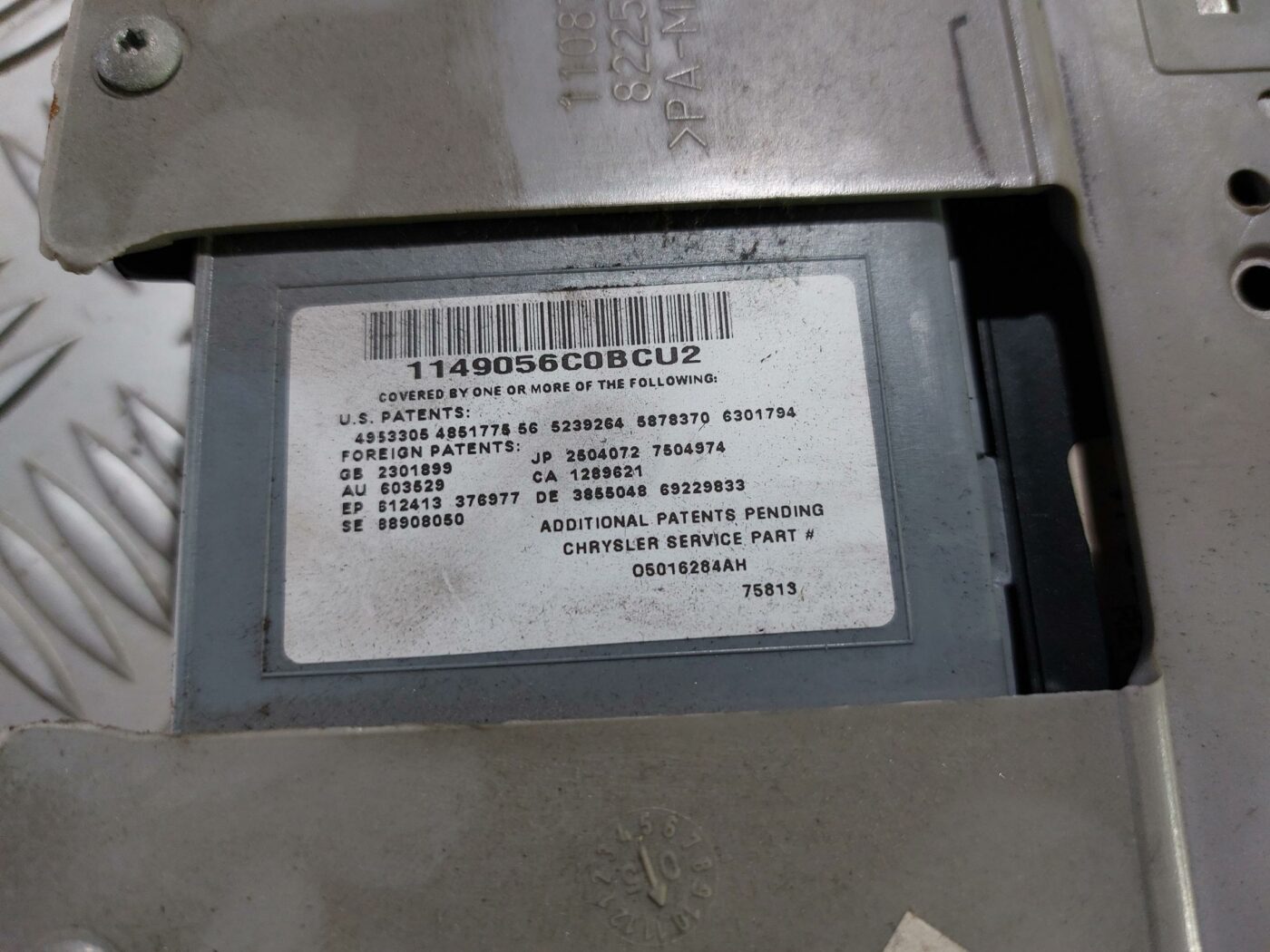 Salona apgaismojuma panelis priekš CHRYSLER VOYAGER 2006 4 Salona apgaismojuma panelis priekš CHRYSLER VOYAGER 2006