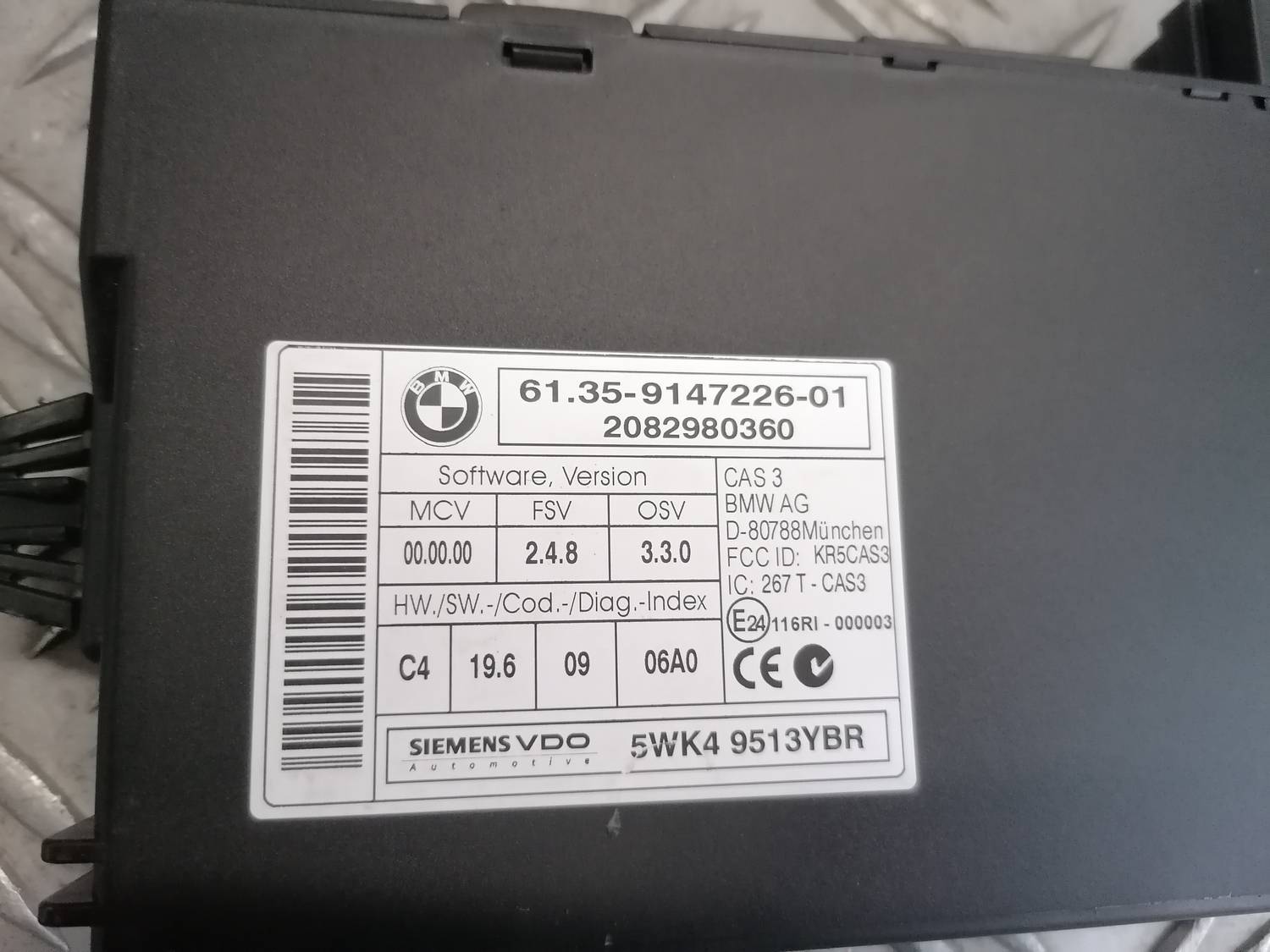 CAS vadības bloks priekš BMW 318D E91 2008 TOURING 5 CAS vadības bloks priekš BMW 318D E91 2008 TOURING