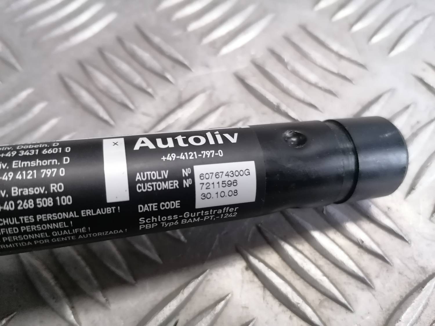 Aizmugurējā dubultā drošības jostas sprādze priekš BMW 318D E91 2008 TOURING