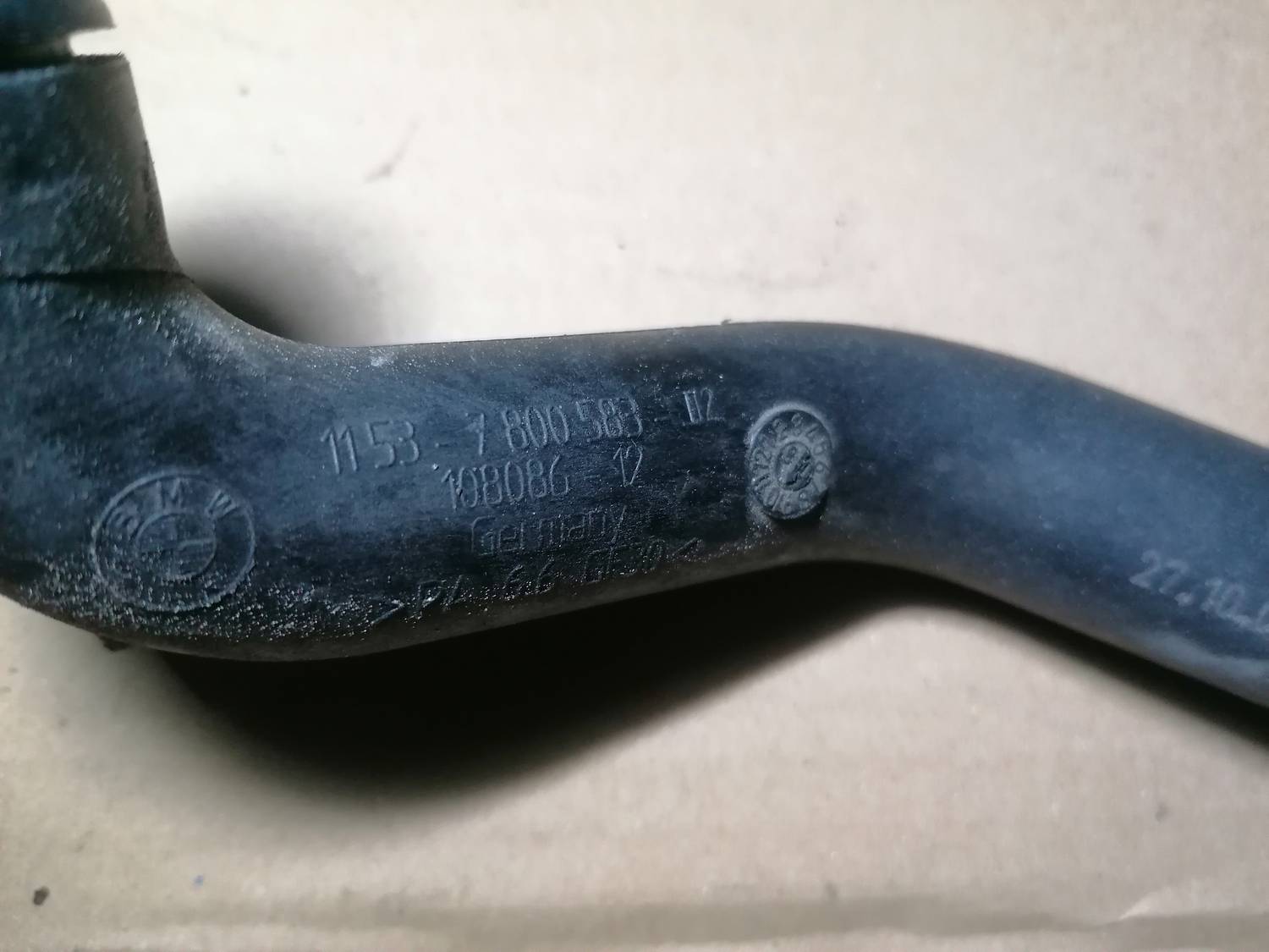 Dzesēšanas caurule priekš BMW 318D E91 2008 TOURING 4 Dzesēšanas caurule priekš BMW 318D E91 2008 TOURING