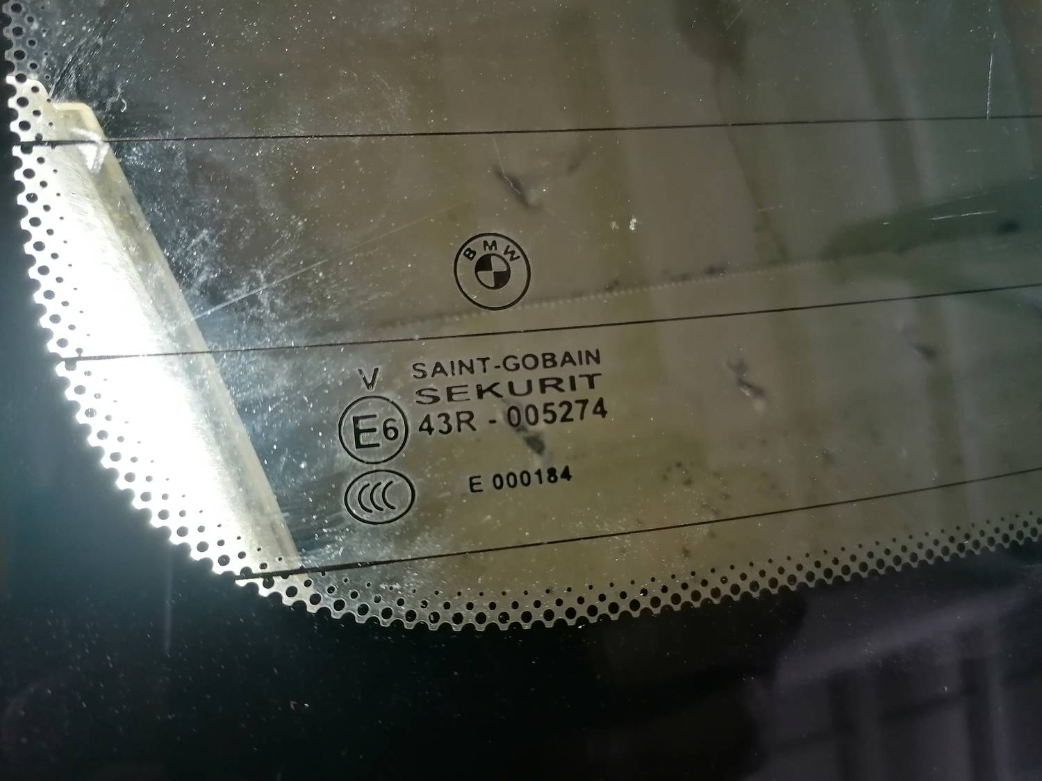 Aizmugures stikls priekš BMW 318D E91 2008 TOURING