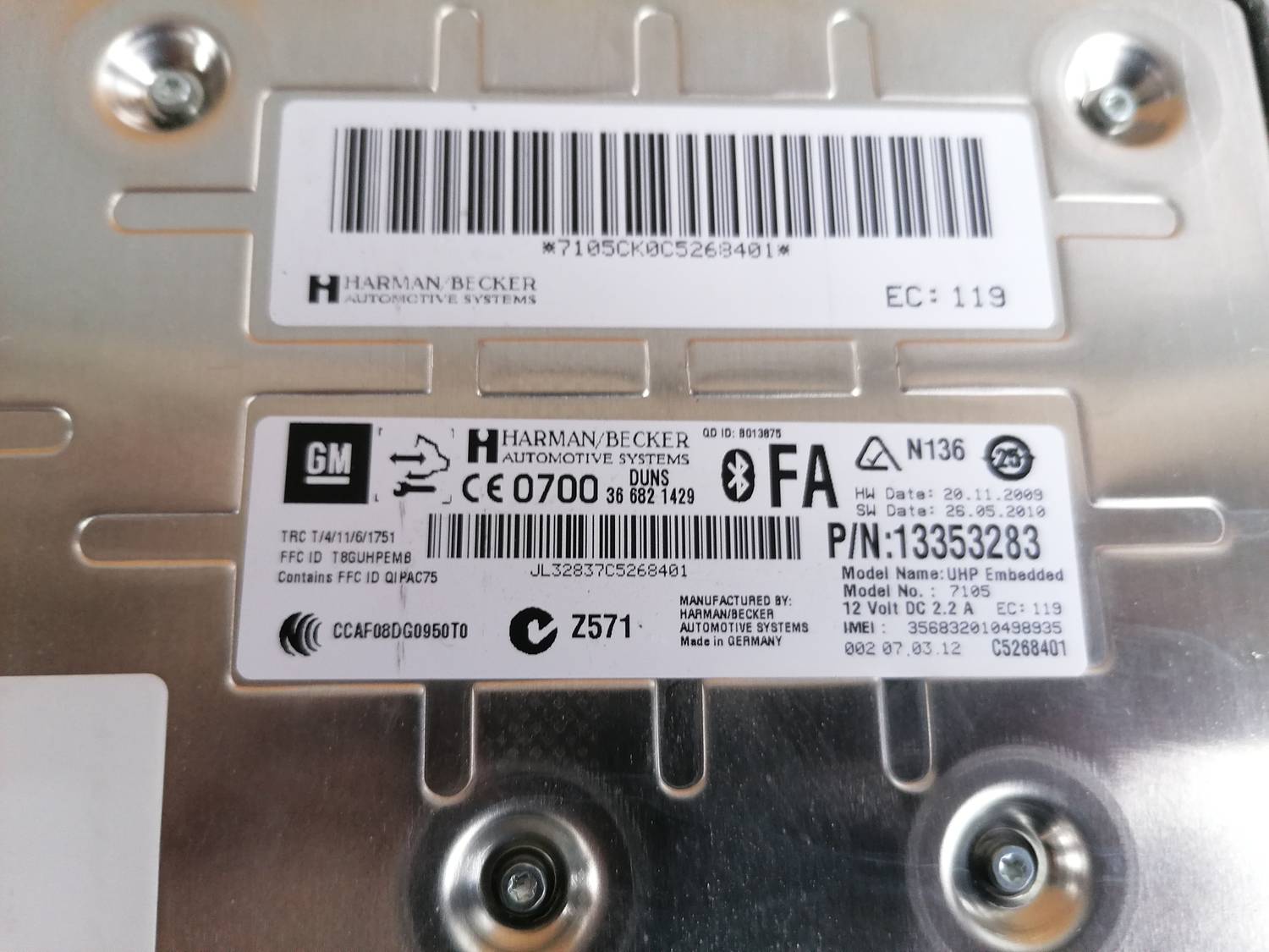 Bluetooth vadības bloks priekš OPEL ASTRA J 2012 7 Bluetooth vadības bloks priekš OPEL ASTRA J 2012