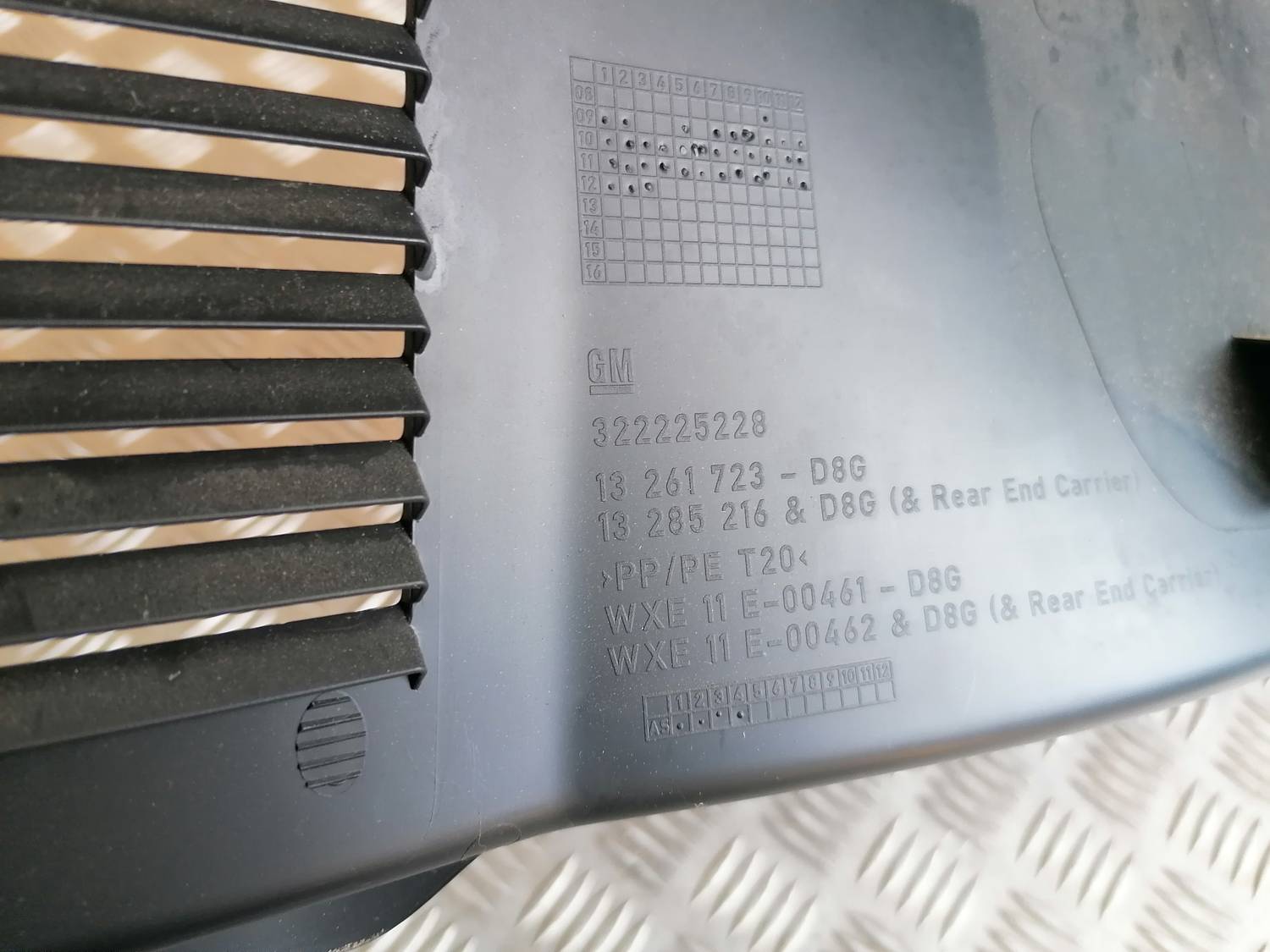 Bagažnieka nodalījuma sliekšņa uzlika priekš OPEL ASTRA J 2012 6 Bagažnieka nodalījuma sliekšņa uzlika priekš OPEL ASTRA J 2012