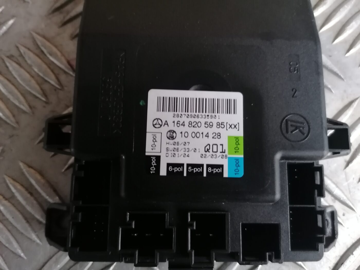 Priekšējo labo durvju vadības bloks priekš MERCEDES BENZ ML280 2008 OBSIDIAN BLACK