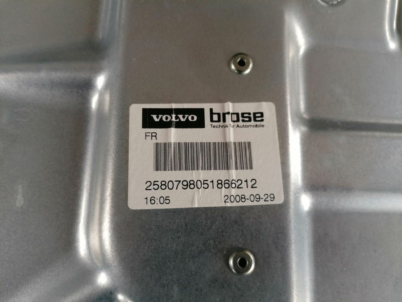 Stikla pacelšanas mehānisma panele priekš VOLVO V70 2009