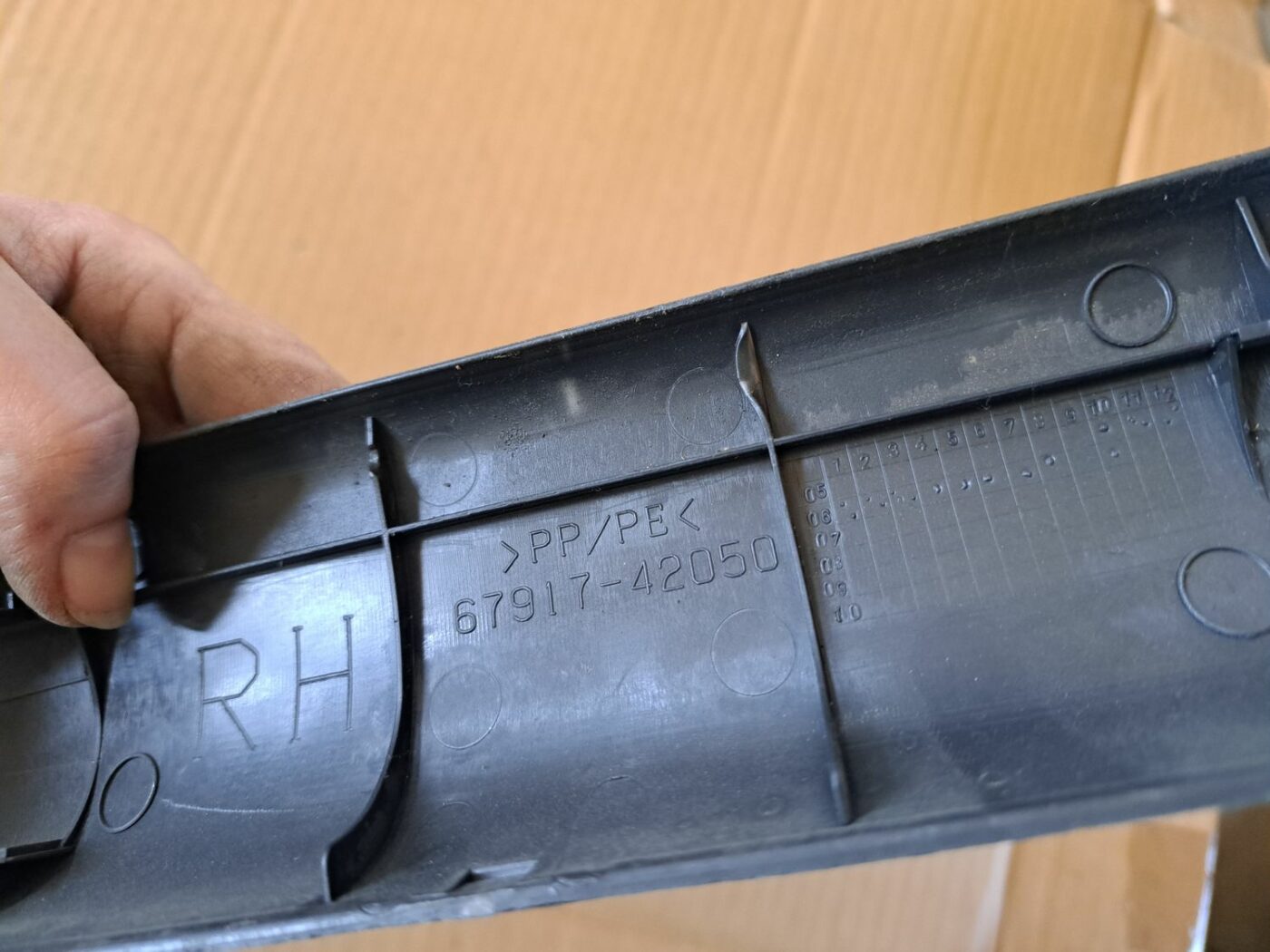 Sliekšņa aizmugurēja laba uzlika (salonā) priekš TOYOTA RAV 4 2006