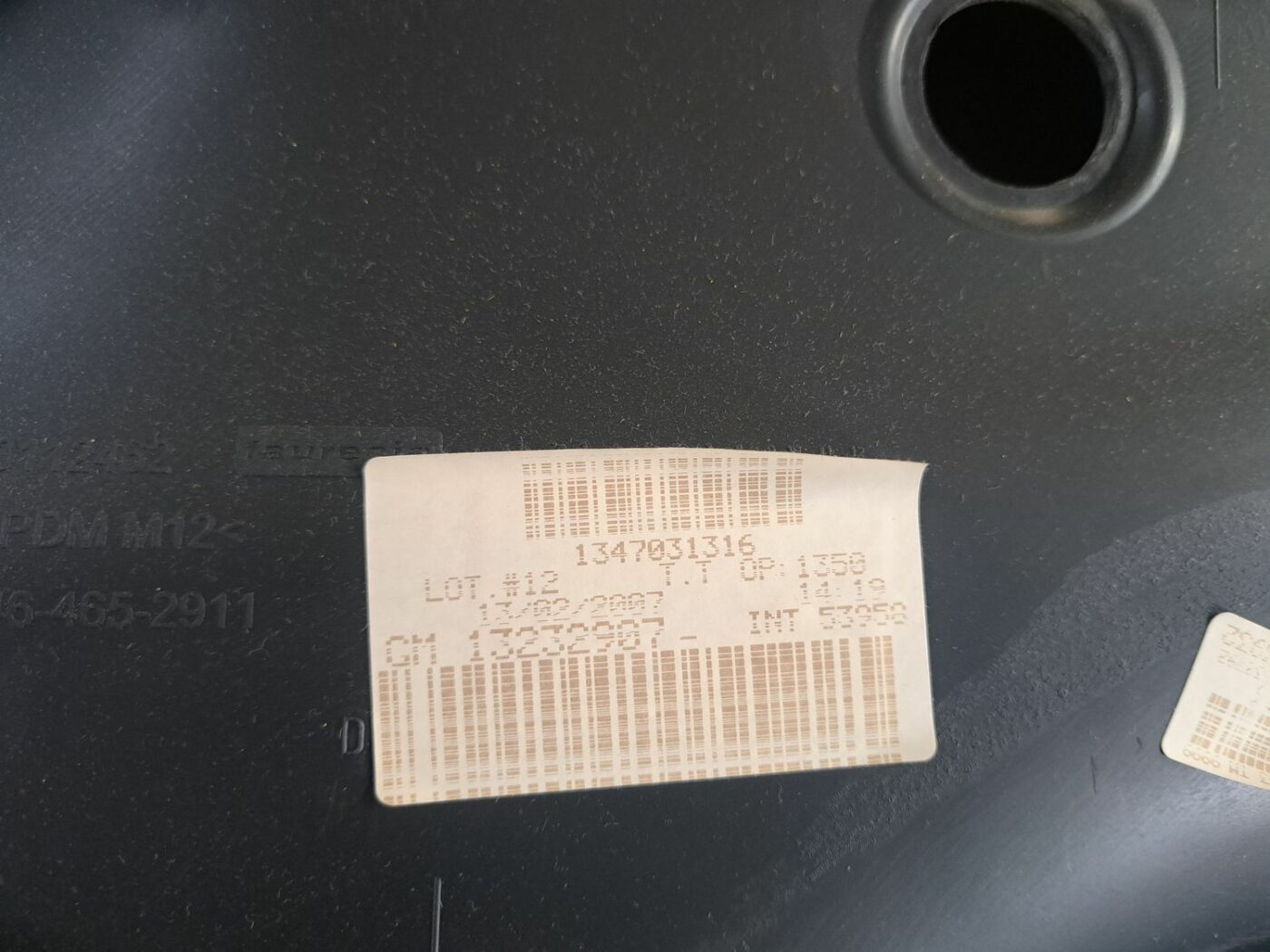 Aizmugurējo labo durvju apdare priekš OPEL CORSA 2007