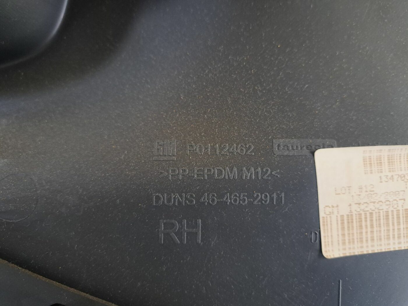 Aizmugurējo labo durvju apdare priekš OPEL CORSA 2007