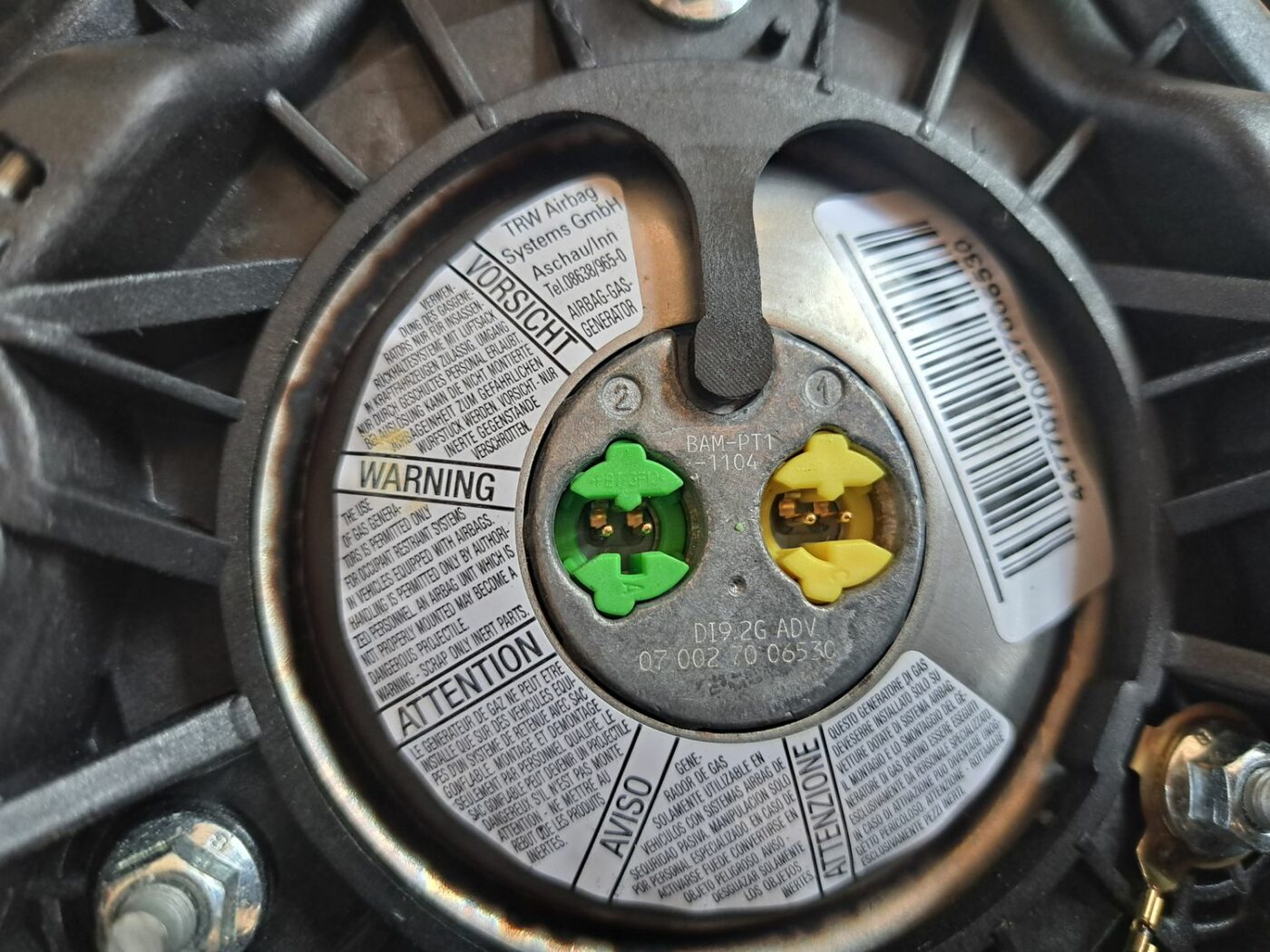 Stūres drošības spilvens priekš OPEL CORSA 2007