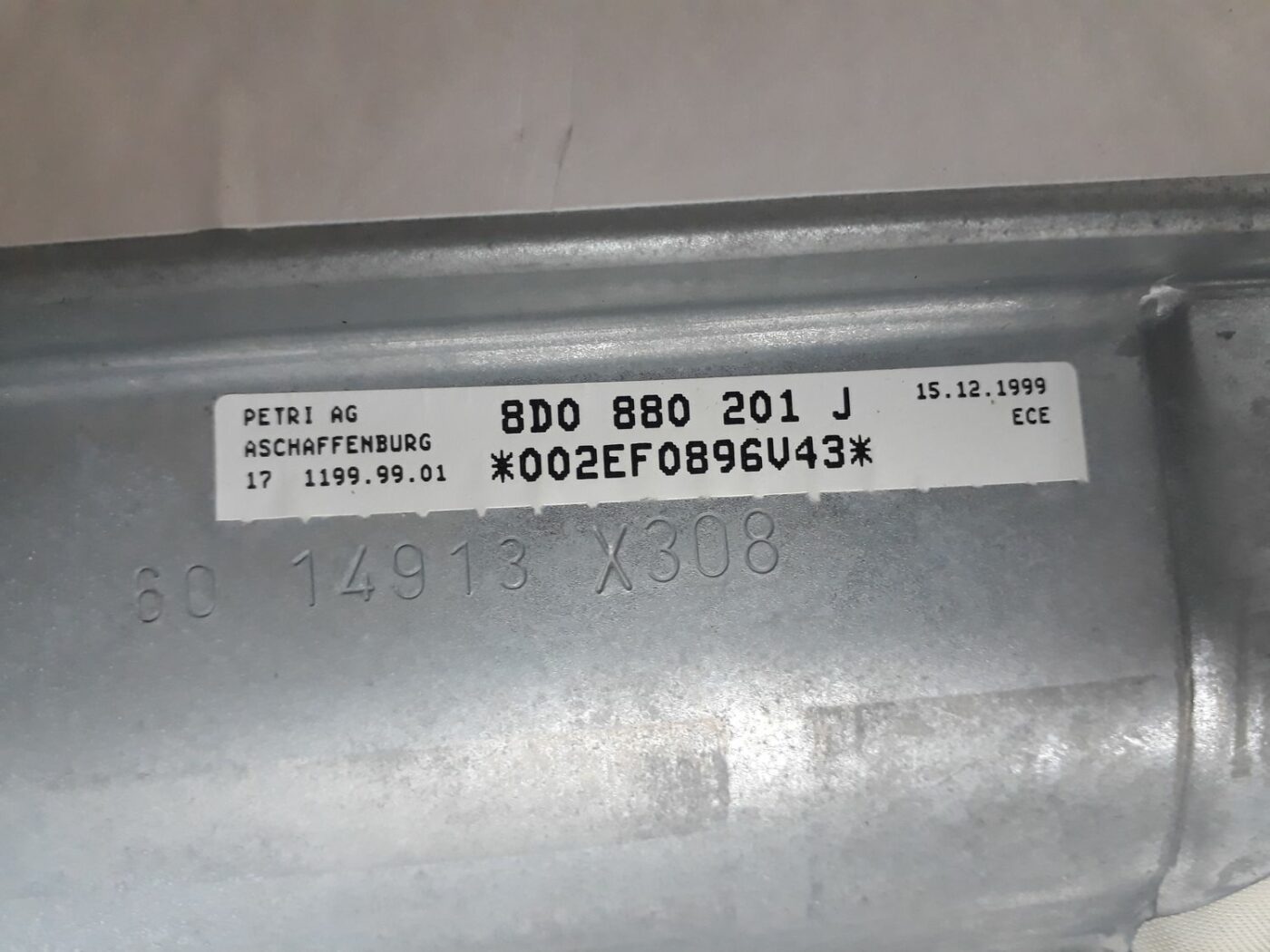 Mērinstrumentu paneļa drošības spilvens priekš AUDI A4 2000 AVANT 5 Mērinstrumentu paneļa drošības spilvens priekš AUDI A4 2000 AVANT