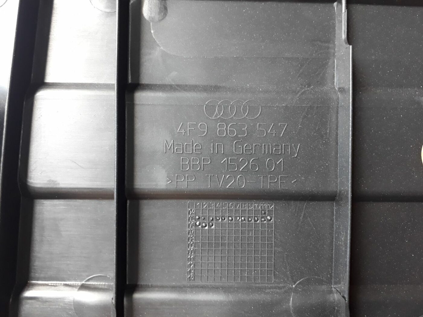 Bagāžnieka grīda priekš AUDI A6 AVANT 2006 3 Bagāžnieka grīda priekš AUDI A6 AVANT 2006