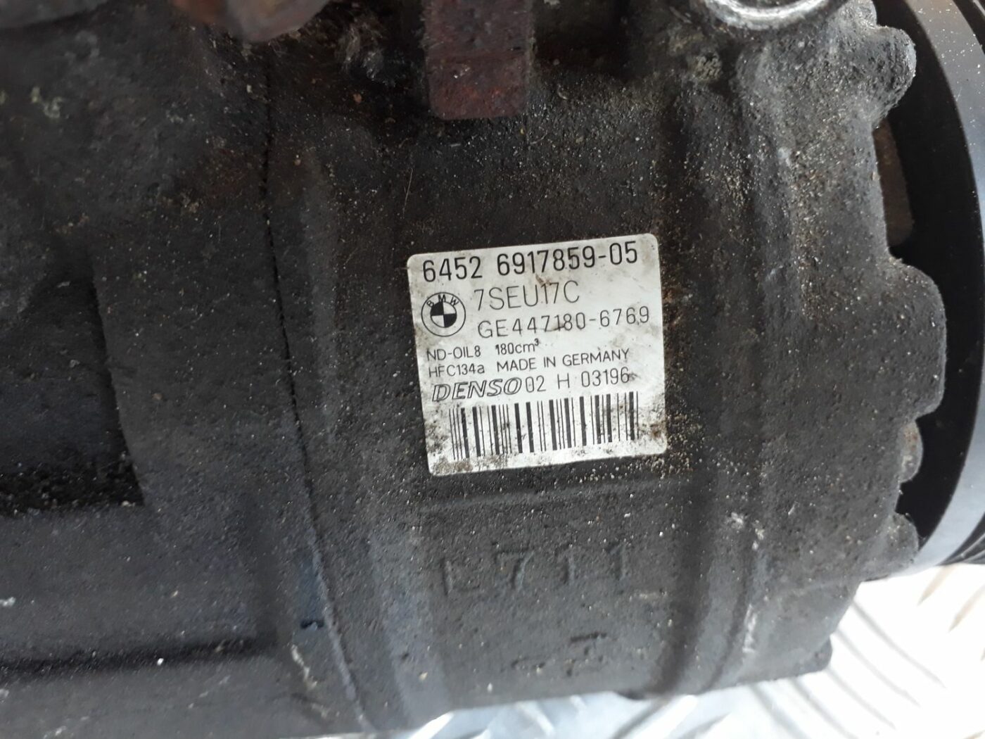 Gaisa kondicioniera kompresors priekš BMW 530D E61 2006 TOURING BLUE