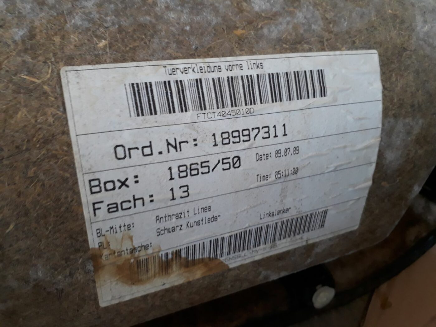 Sēdekļu komplekts priekš BMW 530D E61 2006 TOURING BLUE 11 Sēdekļu komplekts priekš BMW 530D E61 2006 TOURING BLUE