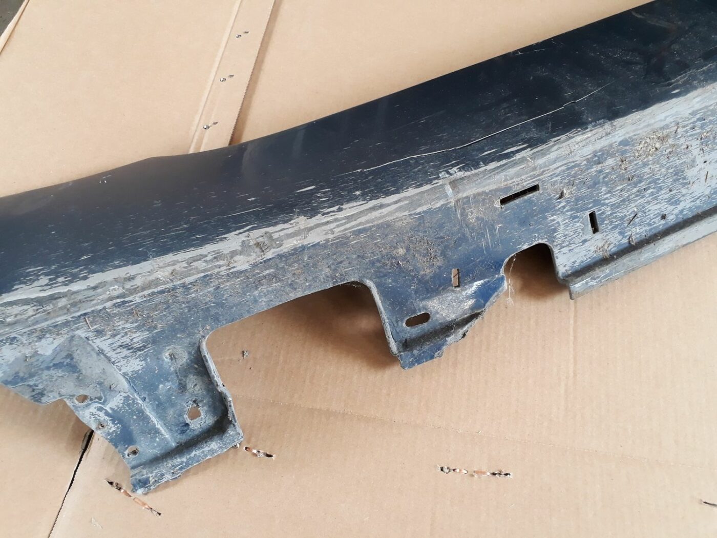 Ārēja sliekšņa laba uzlika priekš BMW 530D E61 2006 TOURING BLUE