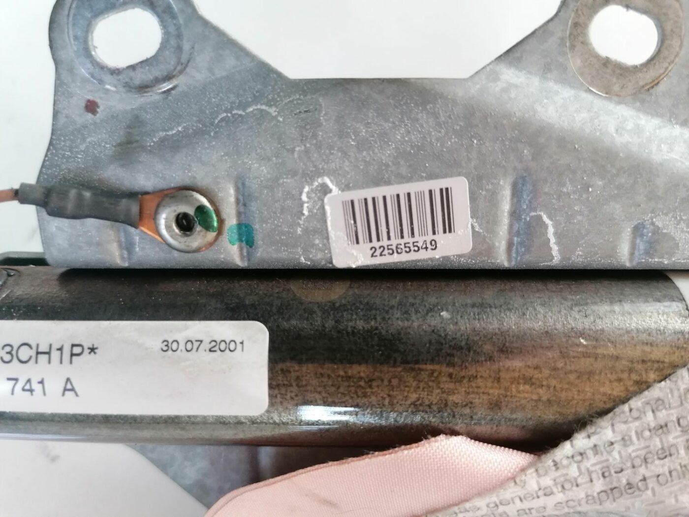 Griestu drošības spilvens, pa kreisi priekš AUDI A4 2001 SEDAN 4 Griestu drošības spilvens, pa kreisi priekš AUDI A4 2001 SEDAN