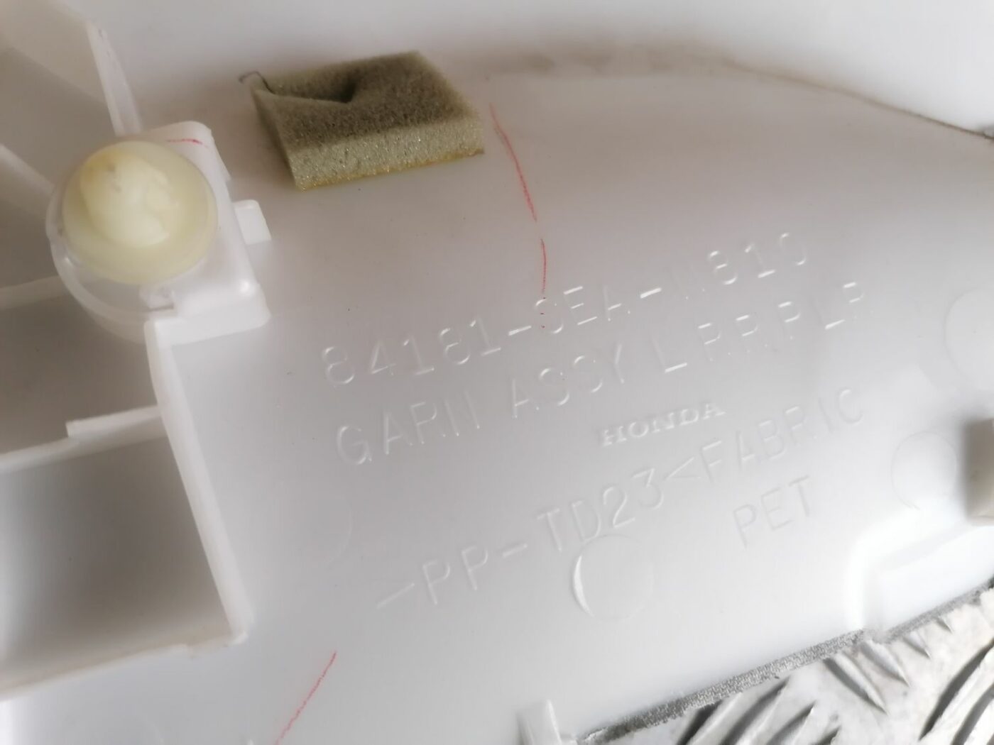 Vidējas salona statnes apdare priekš HONDA ACCORD 2008