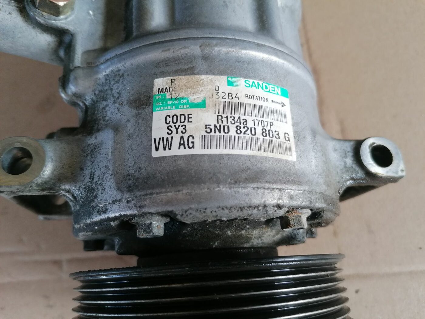 Gaisa kondicioniera kompresors priekš SKODA YETI 2012 8 Gaisa kondicioniera kompresors priekš SKODA YETI 2012