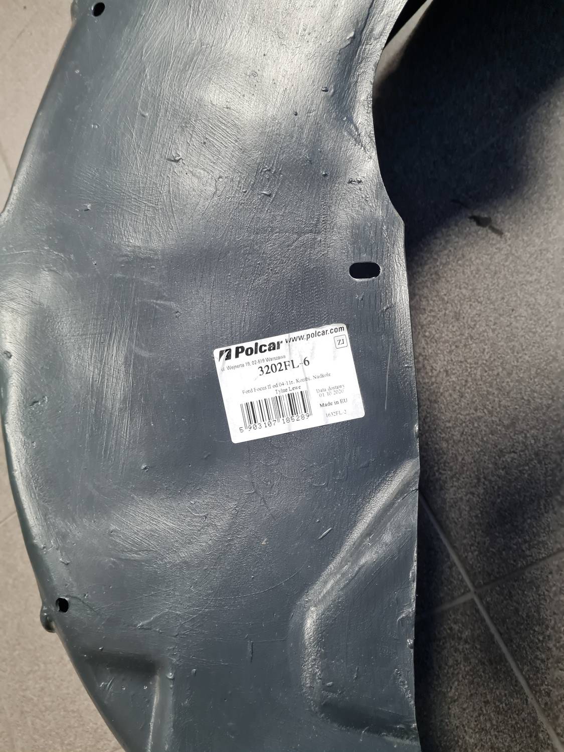 Aizmugurējais kreisais paspārns priekš FORD FOCUS 2006