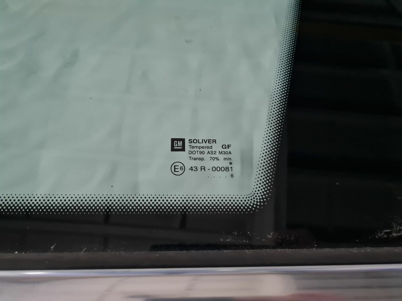 Aizmugurējais labais sānu stikls priekš OPEL VECTRA C 2006