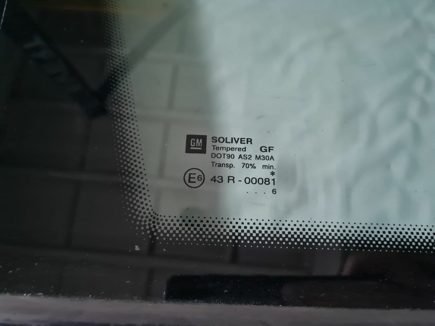 Aizmugurējais kreisais sānu stikls priekš OPEL VECTRA C 2006