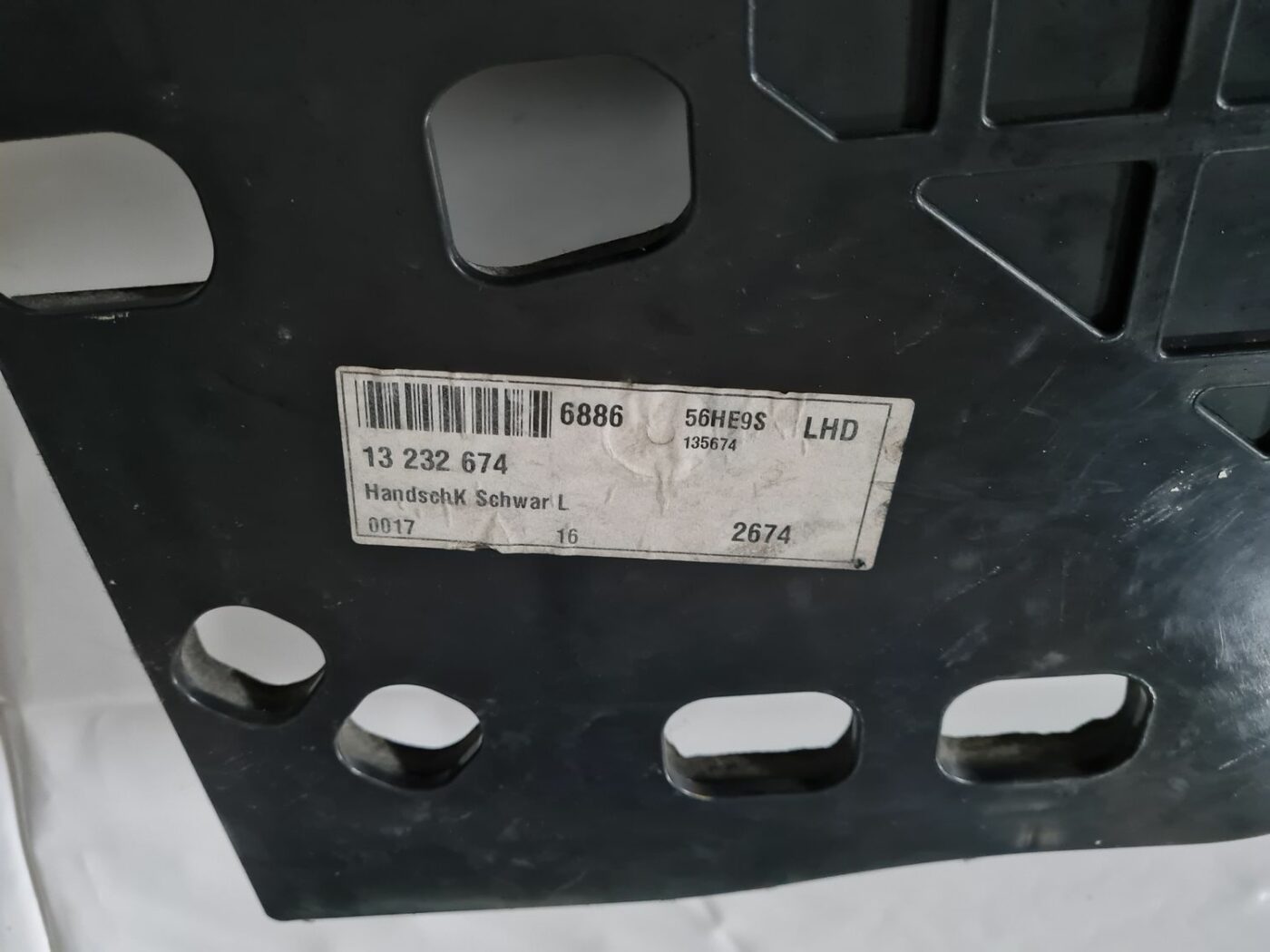 Mantu glabāšanas nodalījums pasažiera pusē priekš OPEL VECTRA C 2006