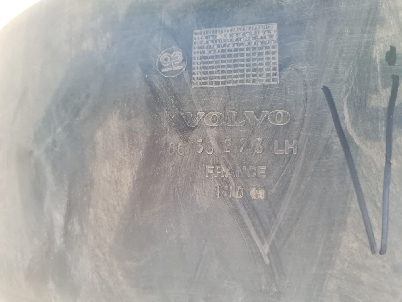 Aizmugurējais kreisais paspārns priekš VOLVO V70 2002 ASHGOLD