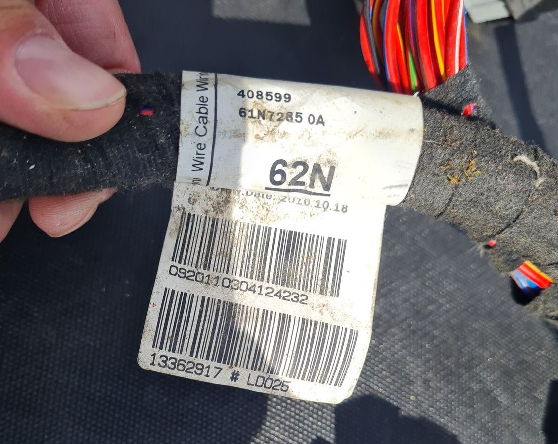 Mērinstrumentu paneļa elektrovads priekš OPEL ASTRA J 2011