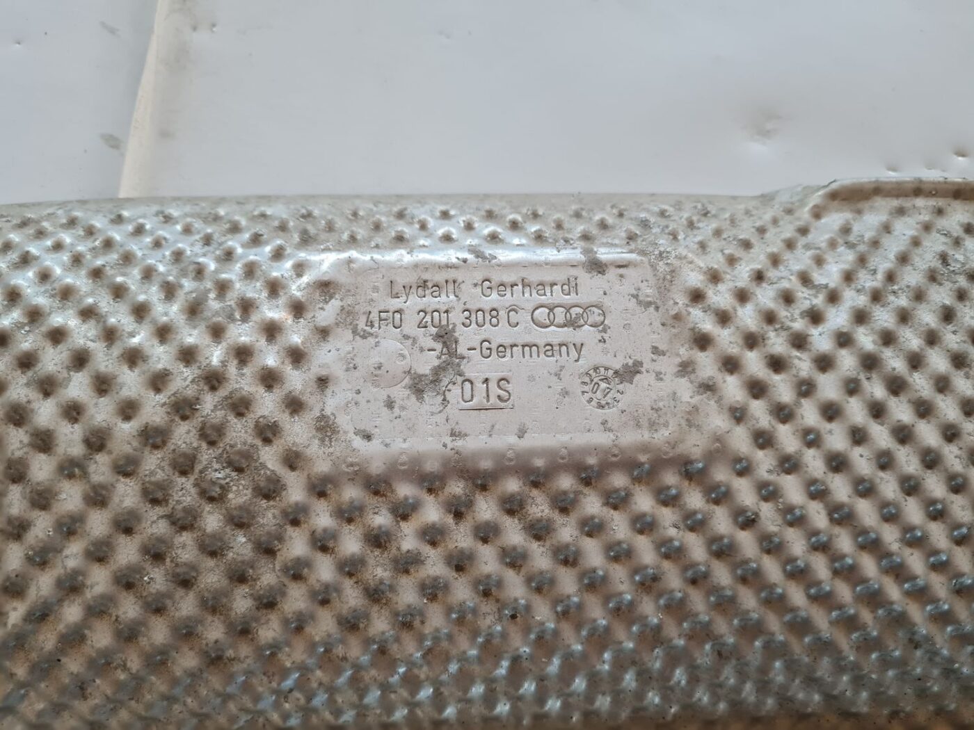 Izpūtēja sistēmas karstuma aizsargs priekš AUDI A6 2008