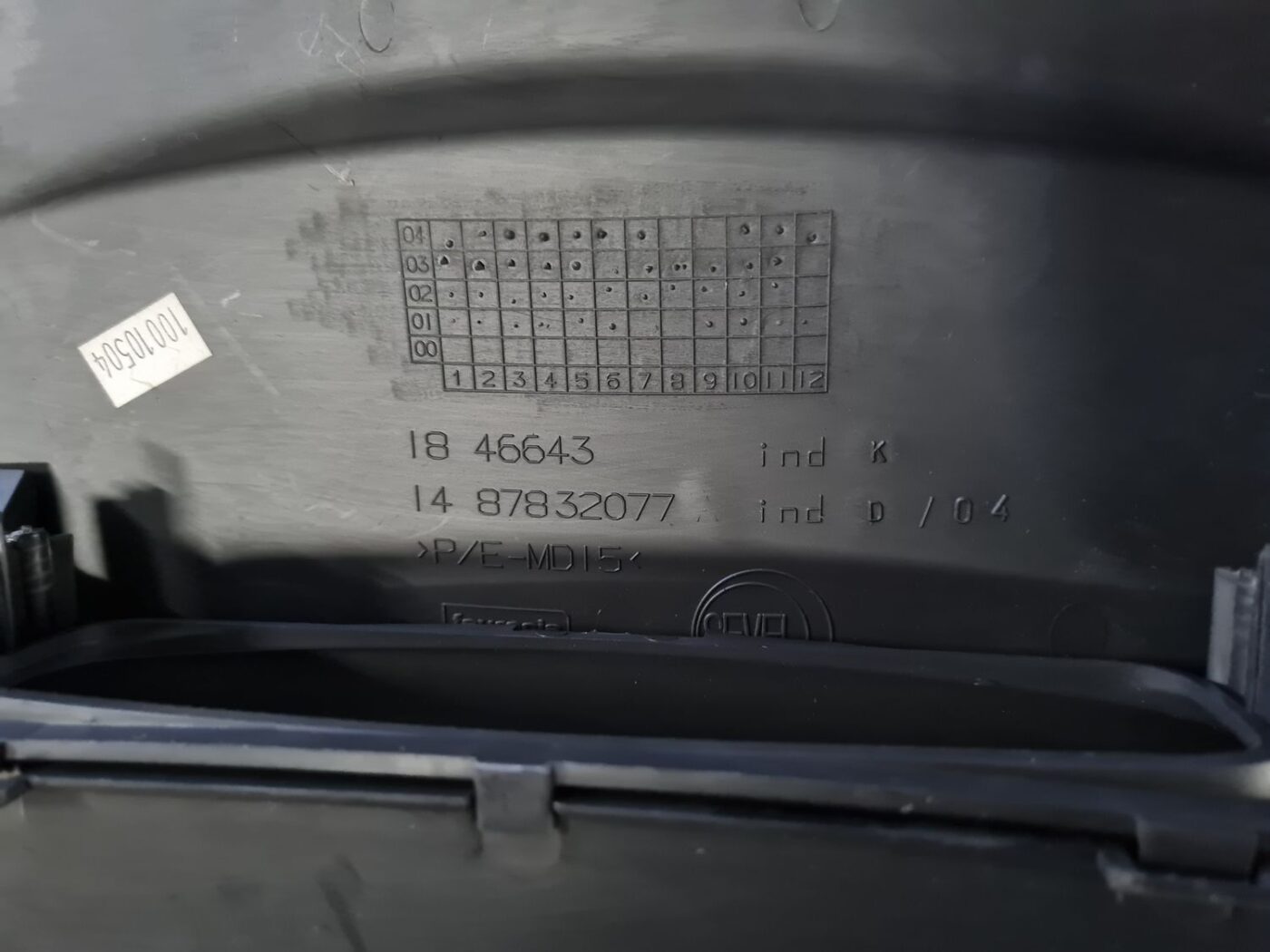 Displeja apdare (uz paneļa) priekš CITROEN C8 2005 3 Displeja apdare (uz paneļa) priekš CITROEN C8 2005